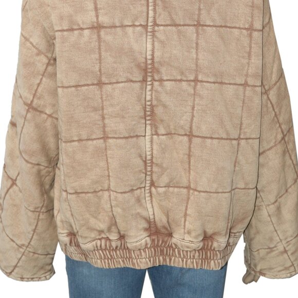 Free People Dolman Quilted Knit Jacket Top New - Picture 8 of 8
